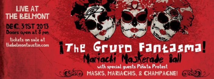 Belmont Grupo Fantasma Piñata Protest NYE Austin