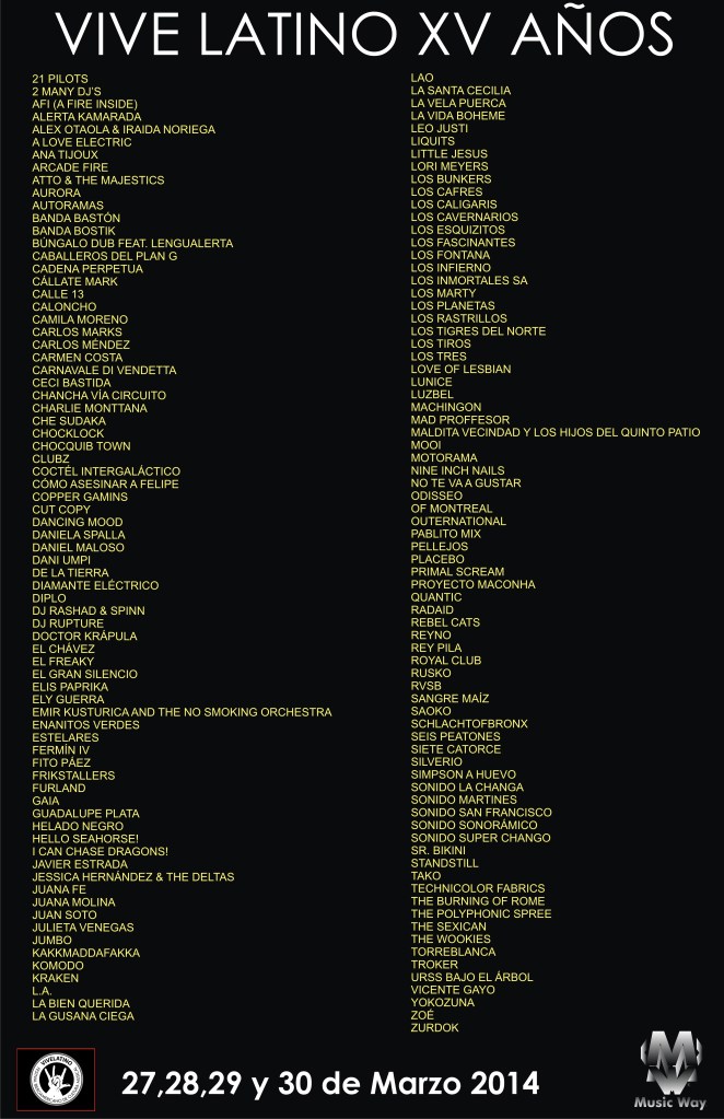 Vive Latino - Cartel 2014