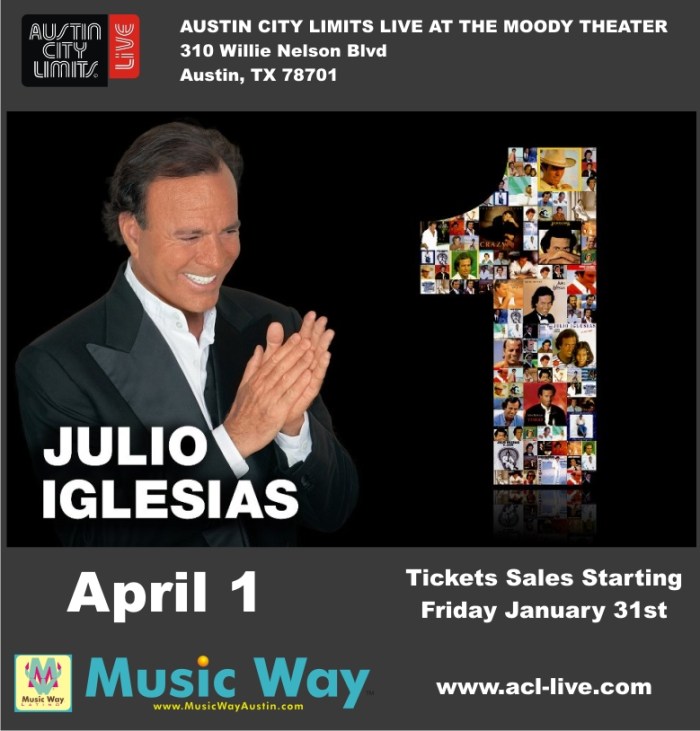 Julio Iglesias ACL live Music Way Tour 2014