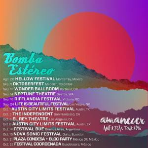 bomba estereo Amanecer tour